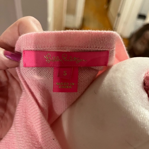 Pink and Gray Women's Sweater - Picture 3 of 3